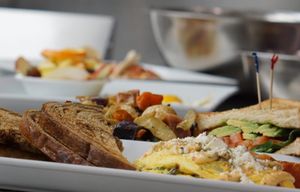 Vegetarian Omelet at Waffles INCaffeinated in North Huntingdon