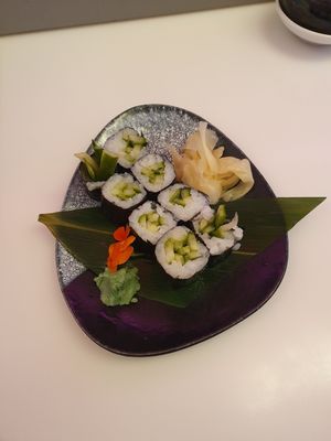 Cucumber hosomaki at Unagi Street Food in Wilmslow