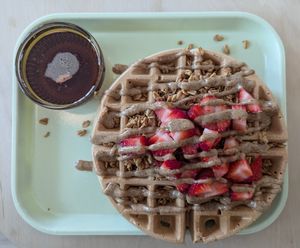 Love Waffle at Happy Day Juice Co - Southeast in Portland