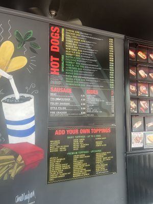 Menu  at DogSlinger in Stevensville