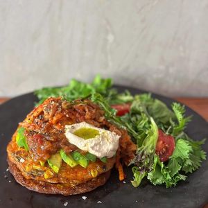 Corn Zucchini Kimchi Pancake (Photo from official social media) at Back to Eden in Central Singapore