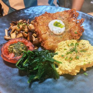 The Big Breakfast with tofu scramble  at Back to Eden in Central Singapore