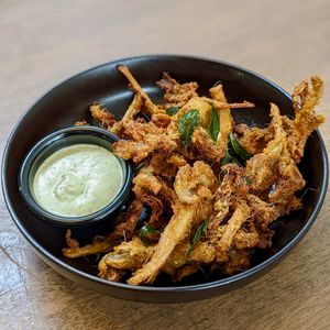 Vegan Oyster Mushroom Berempah at Back to Eden in Central Singapore