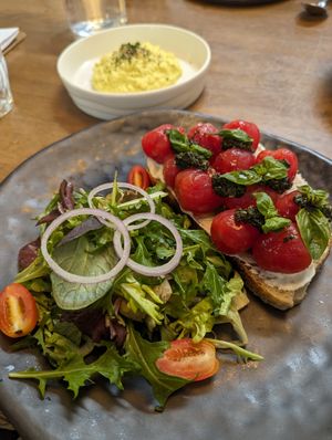 Confit Vibe Ripened Tomatoes with pesto at Back to Eden in Central Singapore