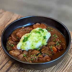 Vegan Hearty Stew with Winter Vegetables at Back to Eden in Central Singapore