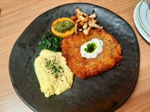 Potato Rosti with Tofu Scramble at Back to Eden in Central Singapore