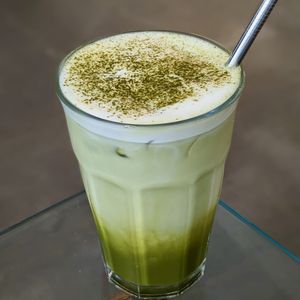 Vegan Iced Matcha Latte at Back to Eden in Central Singapore