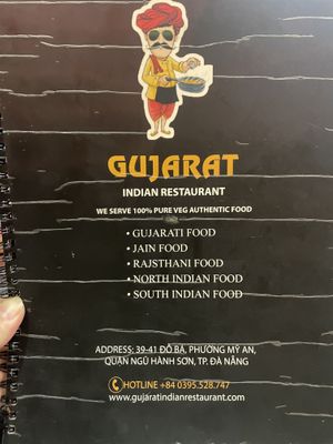   at Gujarat Indian Restaurant in Da Nang