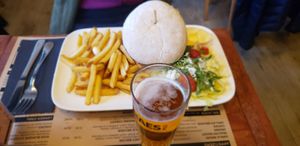 With side and 0 alcohol beer at Burgerij in Antwerpen