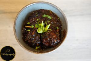 Veg macharian at Vegan Dhaba in Birmingham