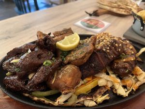 Adapted mix grill  at Vegan Dhaba in Birmingham