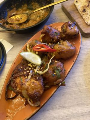 Roadside Mushrooms  at Vegan Dhaba in Birmingham