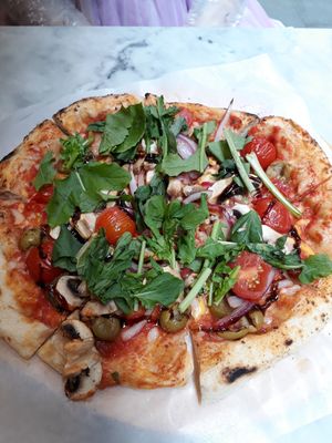 Pizza at Vegan Dalsae 달새는달만생각한다 - Maybe closed in Seoul