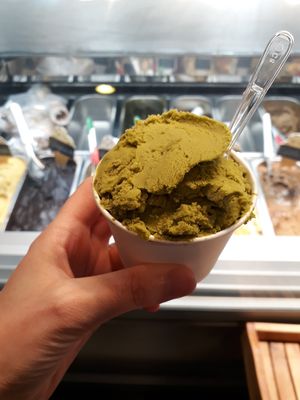 Matcha ice cream at Vegan Dalsae 달새는달만생각한다 - Maybe closed in Seoul