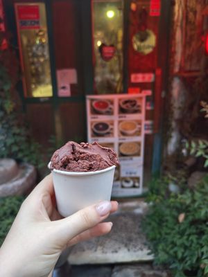 Chocolate ice-cream at Vegan Dalsae 달새는달만생각한다 - Maybe closed in Seoul