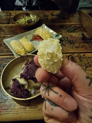 Nice!!! Rice puffs at Vegan Dalsae 달새는달만생각한다 - Maybe closed in Seoul