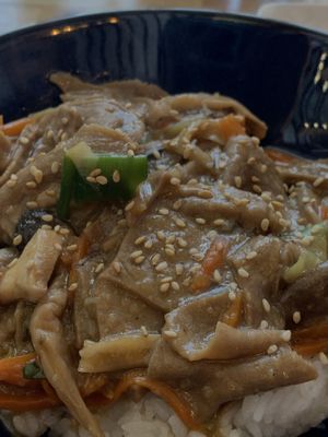 Bulgogi rice  at Vegan Dalsae 달새는달만생각한다 - Maybe closed in Seoul