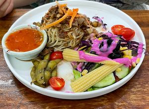 Cold noodles  at Red Dragon Fruit Burrito in Hengchun