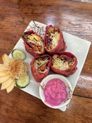 red dragon burrito  at Red Dragon Fruit Burrito in Hengchun