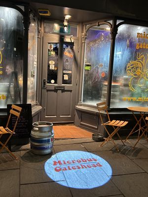 Zoom in for the Happy Cow window decal   at Microbus Gateshead in Gateshead