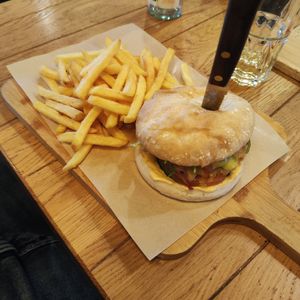 Jalapeno burger at Cafe Del Sol Köln Hürth in Huerth