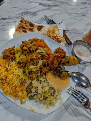 Vegan social buffet at Taste Of India in Pensacola