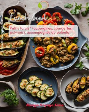 "Petit farcis", obviously vegan ! at Mange.Voyage.Aime in Nice