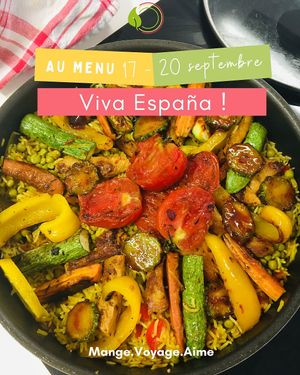 🥘 What's better than a paella to celebrate the summer?
Discover the new vegan and gluten-free weekly menu, inspired by the sunny flavors of Spain! 🍽️
 at Mange.Voyage.Aime in Nice
