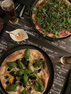 Maria Albertina e Favas Contadas   at A Tal da Pizza in Sao Joao Da Madeira