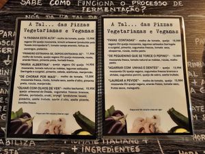 So many delicious options! at A Tal da Pizza in Sao Joao Da Madeira