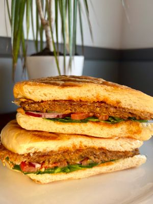 Vegana Sandwich at Cubanito Express in Riverside