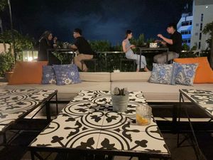 rooftop dining at Balin Roofgarden in Sandakan
