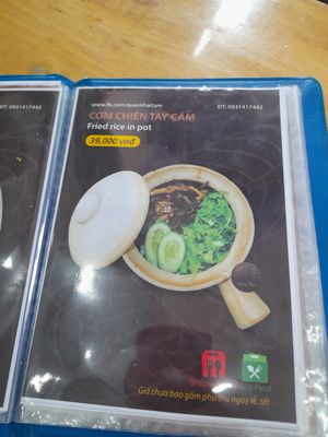 Menu at Khai Tâm  in Ho Chi Minh City