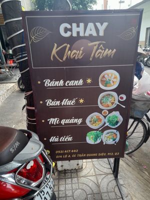 Sign outside at Khai Tâm  in Ho Chi Minh City