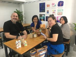 Some customers from French at Khai Tâm  in Ho Chi Minh City
