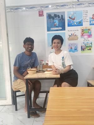 The restaurant with a customer from India.  at Khai Tâm  in Ho Chi Minh City