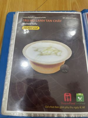 Tofu dessert   at Khai Tâm  in Ho Chi Minh City