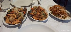Our vegan mains at Kam Sang  in Scarborough