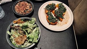 Vegan set menu  at Maha Restaurant in Melbourne