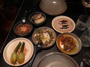 Soufra menu - first course  at Maha Restaurant in Melbourne