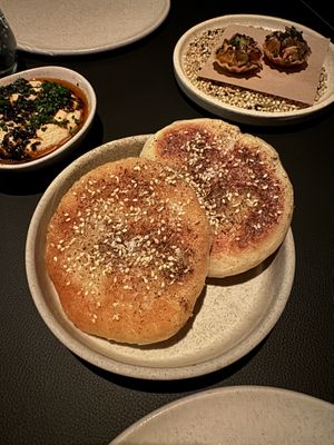 House bread  at Maha Restaurant in Melbourne