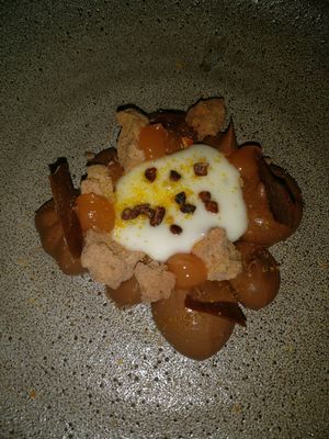 shortbread , chocolate, cream.. delicious dessert at Maha Restaurant in Melbourne