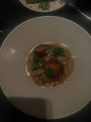 Orange potatoes at Maha Restaurant in Melbourne