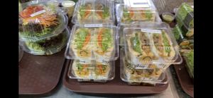 Delicious vegan food  at Tawanthong Restaurant and Shop in Khon Kaen