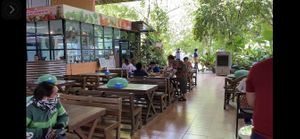 Good vibes in this tropical setting  at Tawanthong Restaurant and Shop in Khon Kaen
