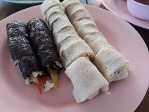 Sushi rolls at Tawanthong Restaurant and Shop in Khon Kaen