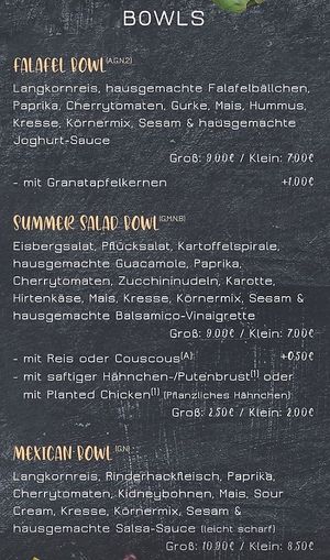 Other bowls at Beli's Bowls in Goeppingen