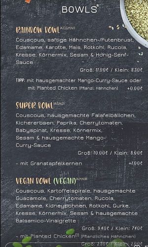 Vegan Bowl at Beli's Bowls in Goeppingen