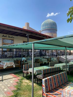  at Art Cafe Norgis in Samarkand