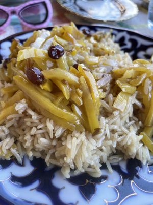 Veg plov  at Art Cafe Norgis in Samarkand